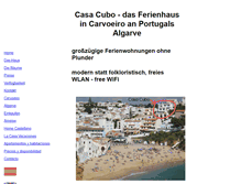 Tablet Screenshot of casacubo.de